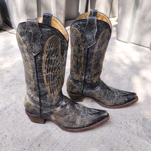 Corral Goldie Winged Distress Boots